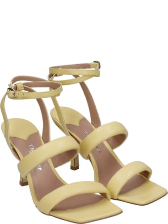 The Seller Sandals In Yellow Leather