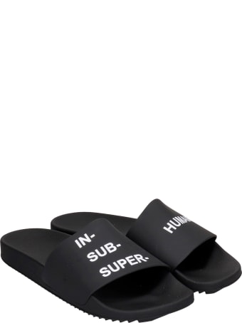 DRKSHDW Flats In Black Rubber/plasic