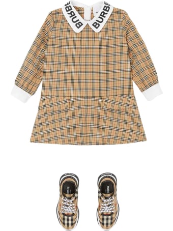 Burberry Check Newborn Dress