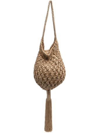 Parosh Braided Handbag With Tassel