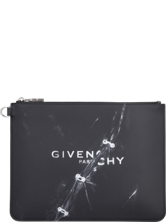 Givenchy Printed Leather Flat Pouch