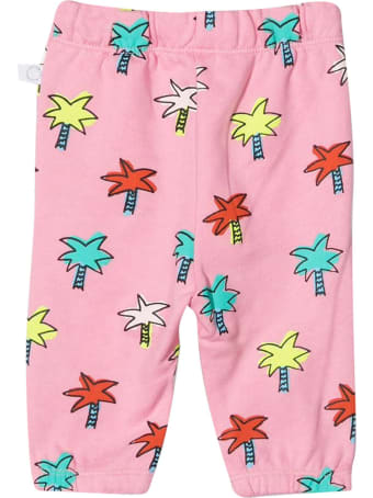Stella McCartney Kids Pink Trousers With Multicolor Print