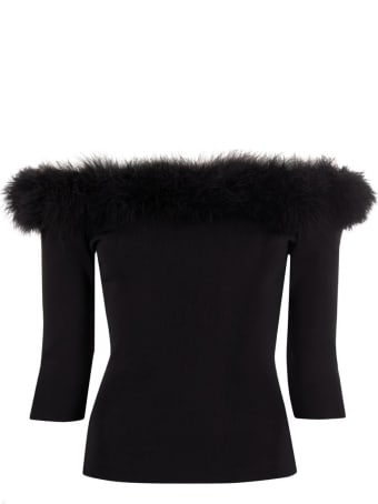 Saint Laurent Feather Low Necked