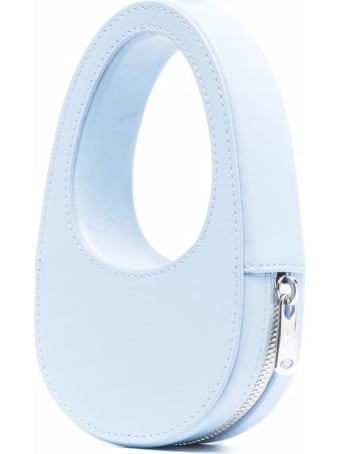 Coperni Light Blue Leather Mini Swipe Crossbody Bag