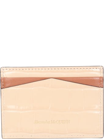 Alexander McQueen Card Holder With Skull