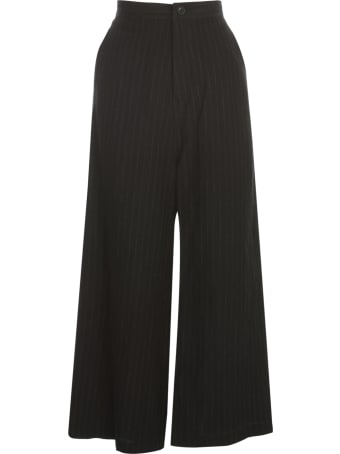 Y's O Straight Thick Pants Pinstripe