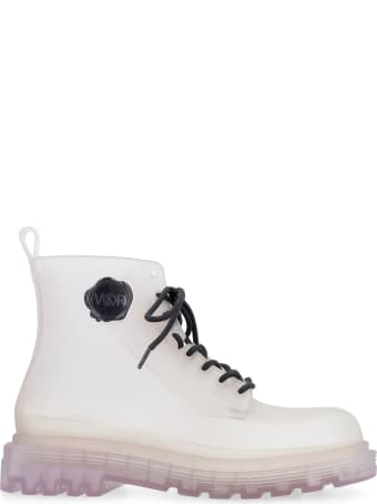 Melissa Melissa Coturno + Viktor & Rolf - Pvc Combat Boots