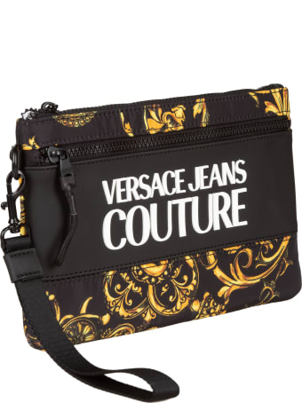Versace Jeans Couture Logo Print Clutch