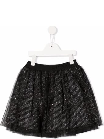 Givenchy Tulle Skirt With Allover Logo