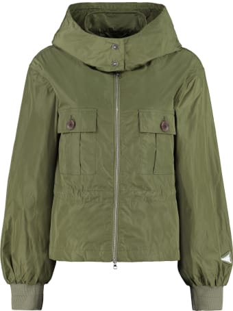 Add Technical Fabric Hooded Jacket