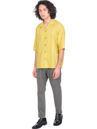 Attachment Shirt In Yellow Synthetic Fibers