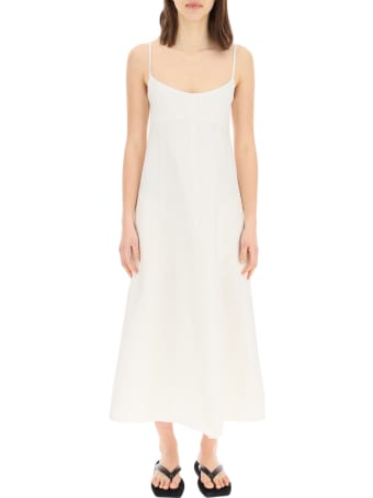 Totême Maxi Dress In Linen And Cotton
