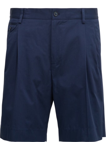 Dolce & Gabbana Blue Cotton Bermuda Shorts