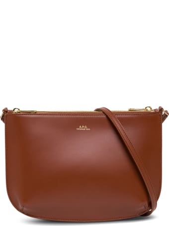 A.P.C. Sac Denìmi Lune Leather Crossbody Bag