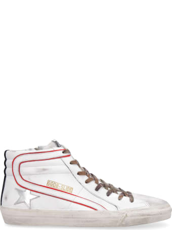 Golden Goose Slide Leather High-top Sneakers