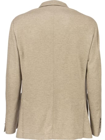 Brunello Cucinelli Cashmere Jersey Blazer With Patch Pockets