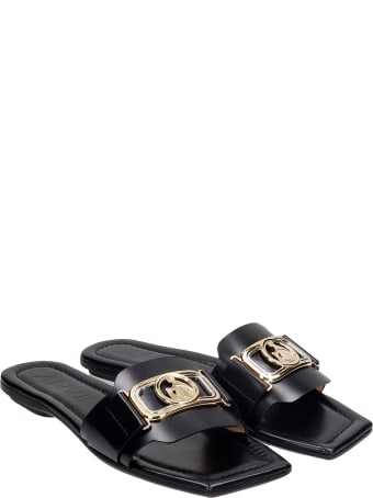 Lanvin Flats In Black Leather