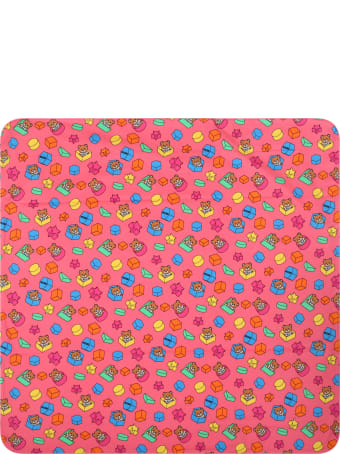 Moschino Fuchsia Blanket For Babygirl With Teddy Bears