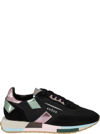 Ghoud Sneakers met colourblocking Zwart - Schoenen.nl