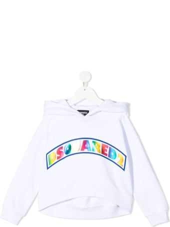Dsquared2 White D2kids Colored Hoodie