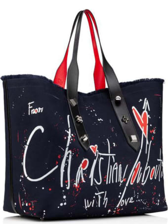 Christian Louboutin Black Fabric Frangibus Bag