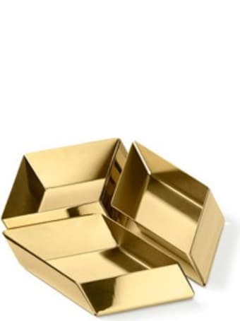 Ghidini 1961 Axonometry - Small Cube Polished Brass