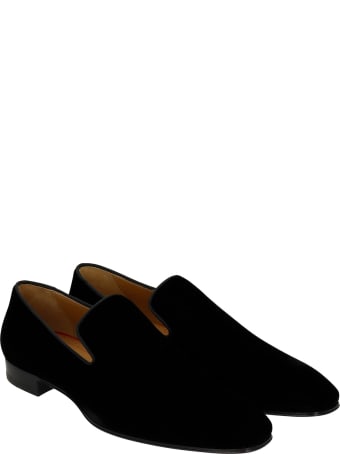 Christian Louboutin Dandelion Loafers In Black Velvet