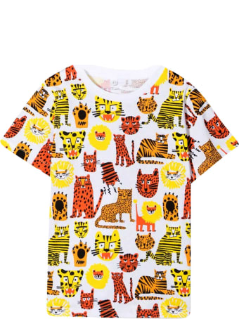 Stella McCartney Kids Wild Cats T-shirt With Print