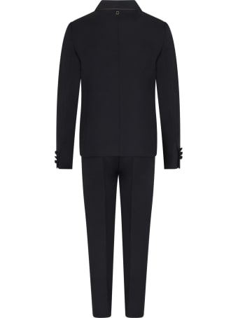 Dondup Blue Suit For Boy With Iconic D