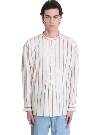 Isabel Marant Riley Shirt In Beige Cotton