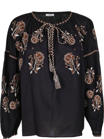Parosh Black Cotton Blouse