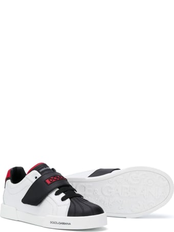 Dolce & Gabbana Black And White Sneakers Dolce&gabbana Kids