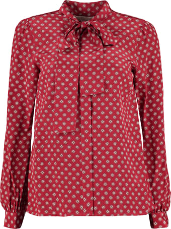 MICHAEL Michael Kors Printed Silk Blouse