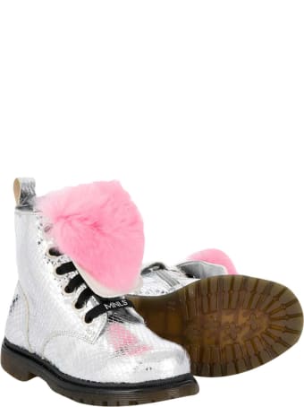 Monnalisa Silver Ankle Boots Monnalisa