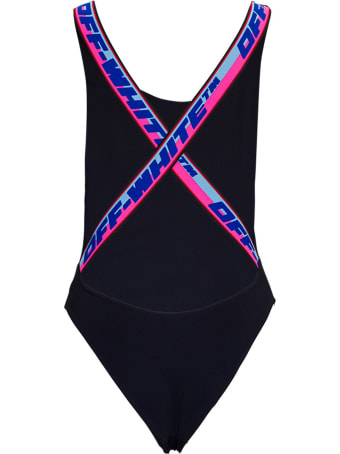 Off-White Swimsuit With Logo Pint