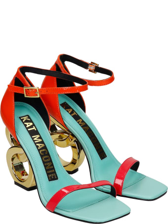 Kat Maconie Suzu Sandals In Green Leather