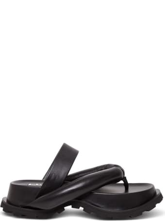 Jil Sander Outdoor Platform Sandals In Nappa Leather