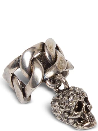 Alexander McQueen Skull Chain Earcuff