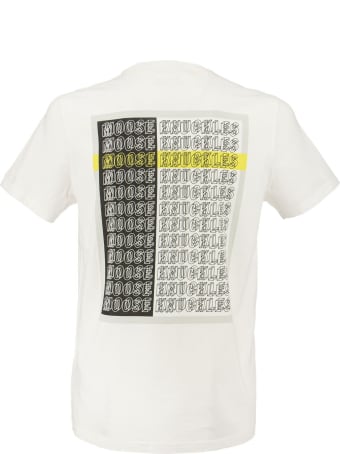Moose Knuckles Short-sleeved T-shirt With Print On The Back