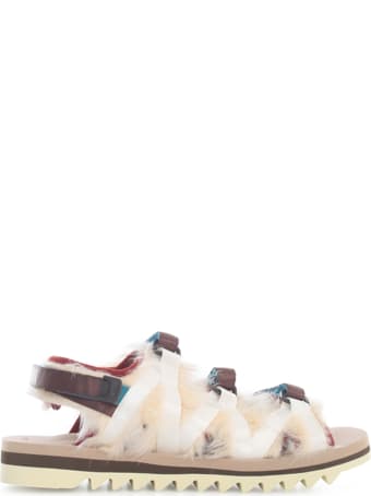 SUICOKE Fur Sandals