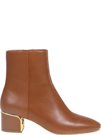 Michael Kors Ankle Boot In Leather Color Leather