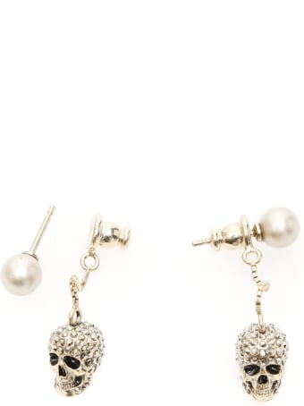 Alexander McQueen Pave Skull Earrings