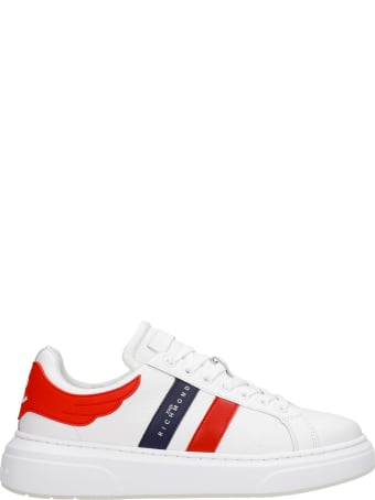 John Richmond Sneakers In White Leather