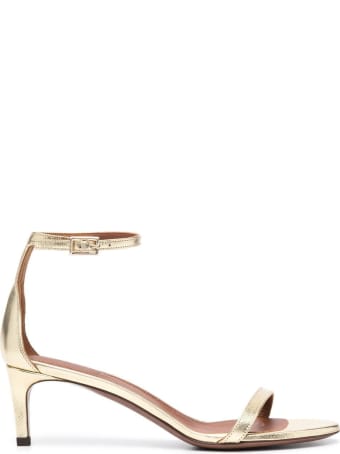 L'Autre Chose Lamé Leather Sandals