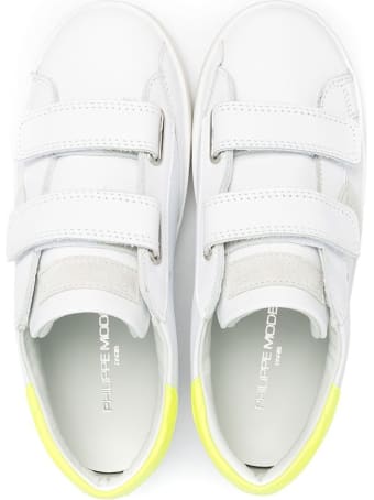 Philippe Model Paris Sportif Low Sneakers With Fluo Detail