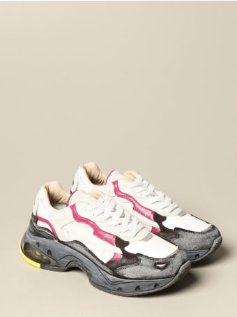 Premiata Sneakers Sharky Premiata Sneakers In Suede And Mesh