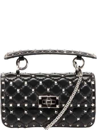Valentino Garavani Ruckstud Spike Shoulder Bag