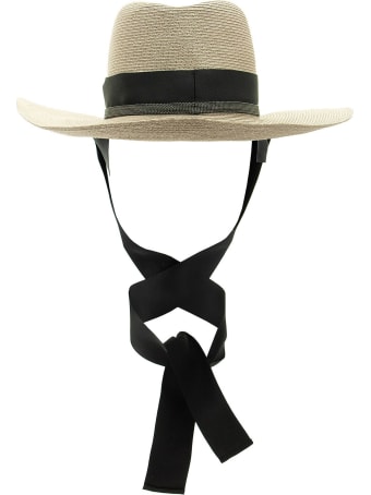 Brunello Cucinelli Straw Hat With Precious Grosgrain Band