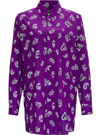 Etro Printed Cotton Poplin Shirt Look14
