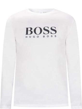 Hugo Boss White T-shirt For Boy With Logo